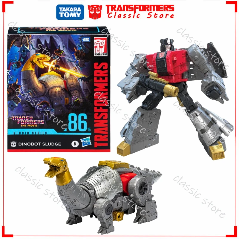 In Stock Classic Transformers Toys Studio Series Leader Class SS-86-15 Dinobot Sludge Cybertron Autobots Action Figures Gifts