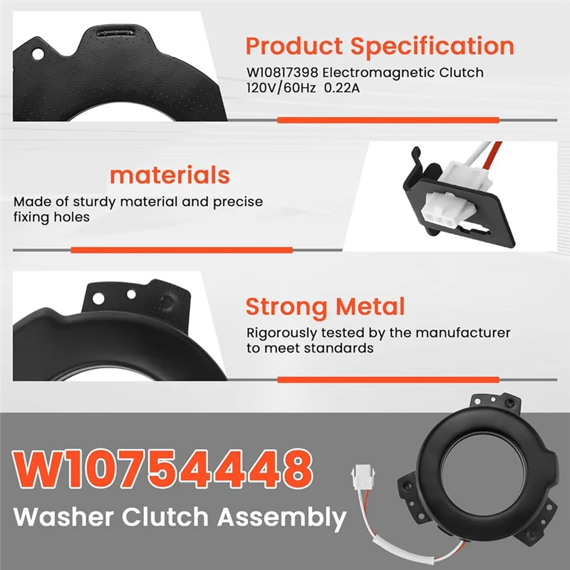 

【Горячая распродажа!】W10754448 Замена сцепления шайбы для Whirlpool Maytag Kenmore Crosley Заменяет W10447973, W10817398, W10905022