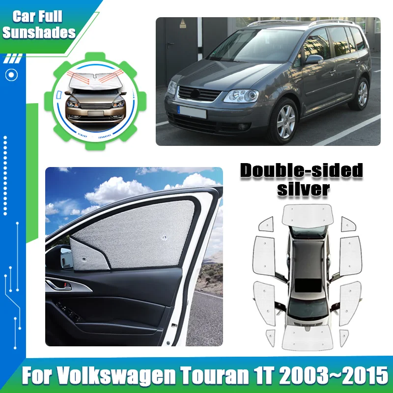 

Солнцезащитные шторки для автомобиля Volkswagen VW Touran 1T 2003~2015 2004 2008 2009 2011 2013, анти-УФ защита, накладки на окна и лобовое стекло, аксессуары
