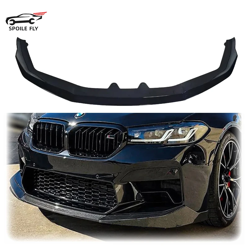 

3PCS 2021 2022 2023 2024 2025 For BMW F90 M5 M5C LCI Performance Style Car Front Bumper Lip Spoiler Splitter Diffuser Guard Trim