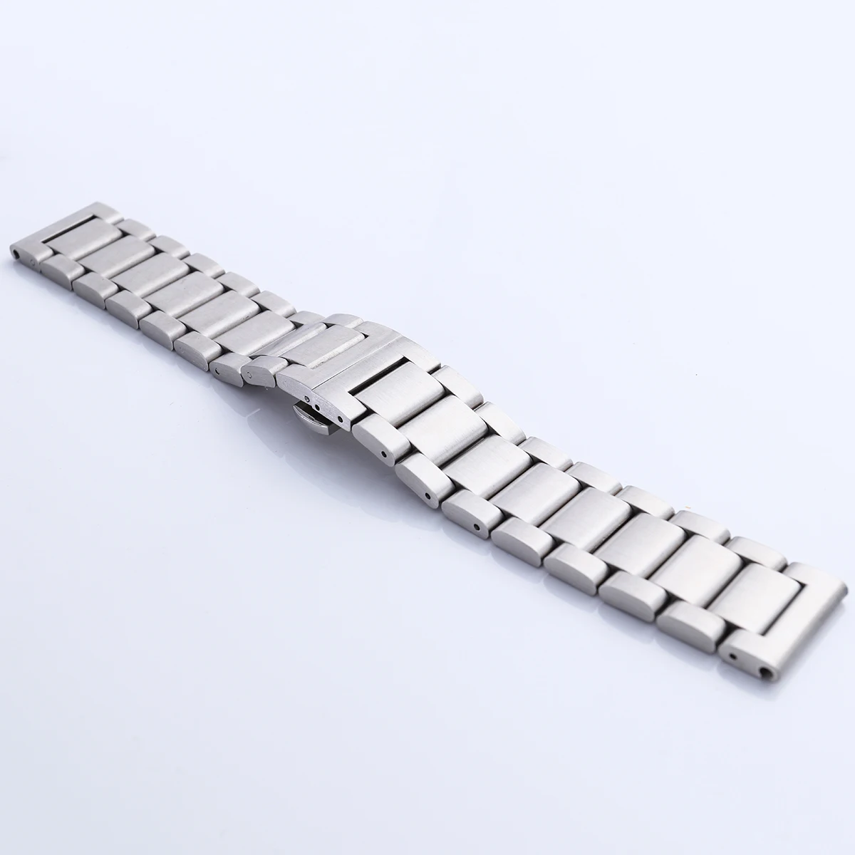 

18mm Stainless Steel Watch Strap Sanding Watch Band Wristband for Watch Replacement (Steel Color)
