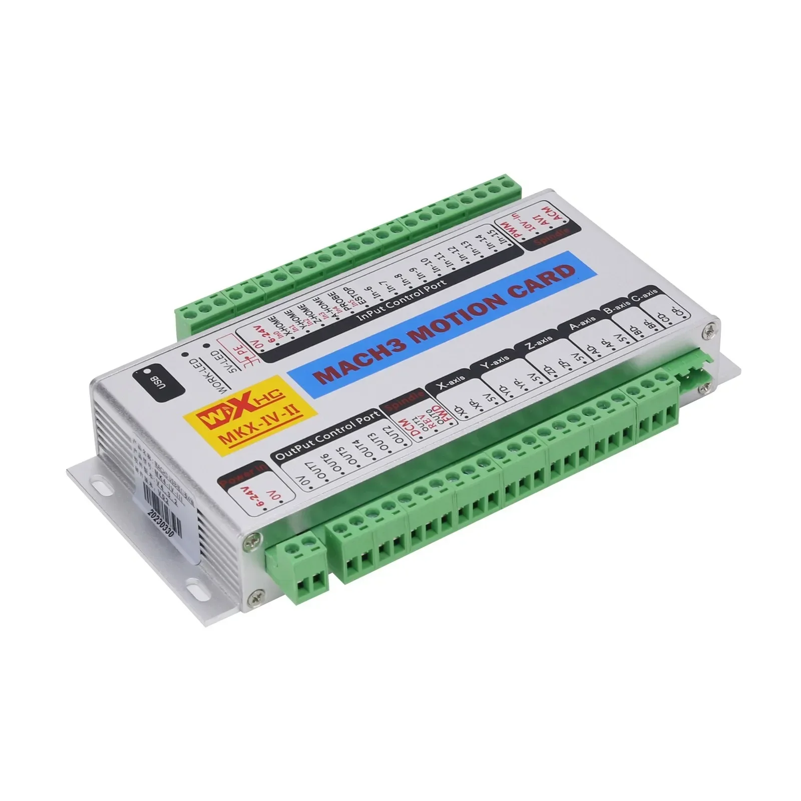 MK4-IV Mach3 بطاقة الحركة 4-sAxis USB وحدة تحكم الحركة 2MHz CNC لوحة القطع للنافذة 7 & 10