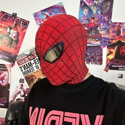 Customized Spider Man 1 helmet, Andrew Garfield Spider Man Mask, Wearable Film Comic Face, Cosplay Mask With Faceshell Halloween