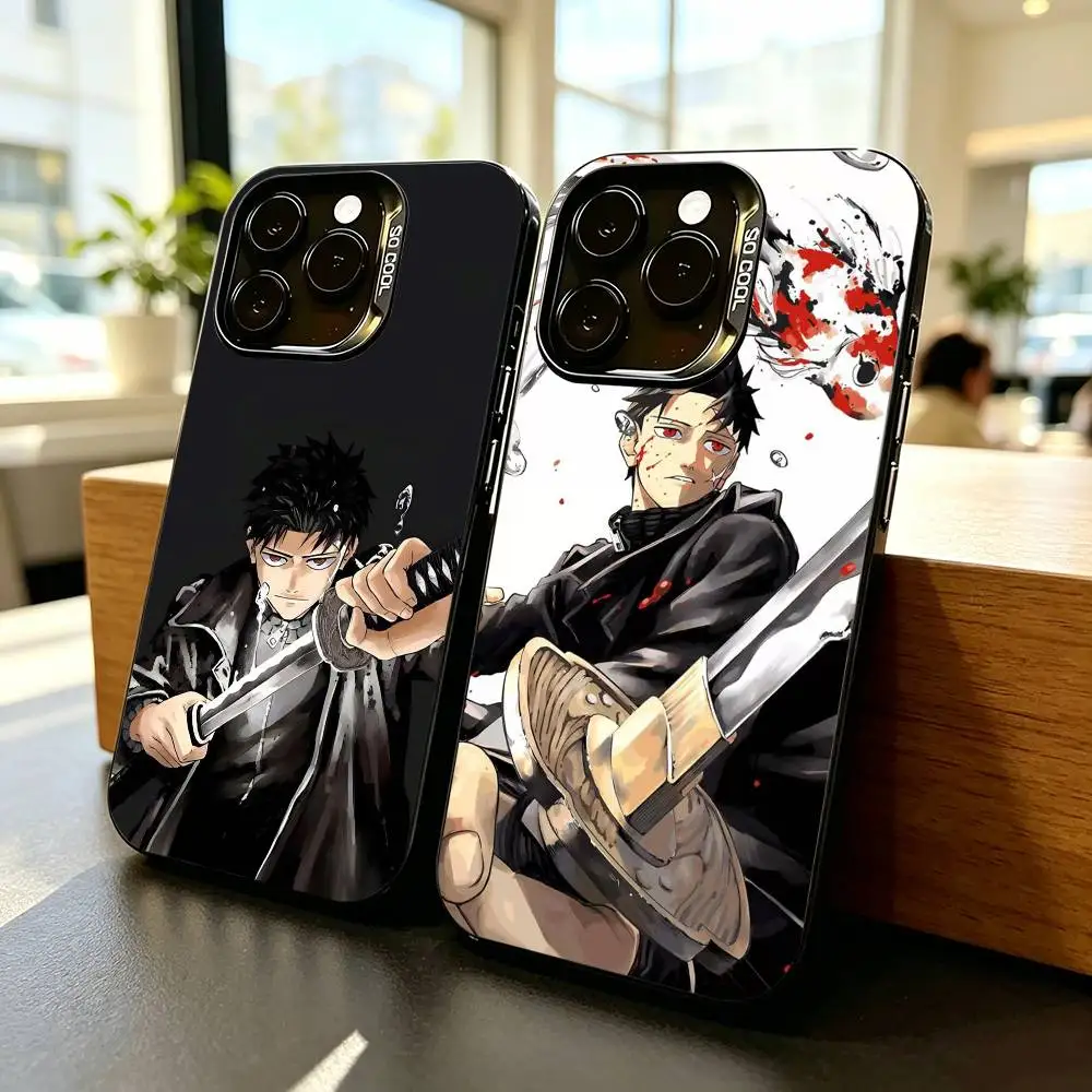 

Kagurabachi Anime-e Phone Case For iPhone 17,16,15,14,13,12,11 Plus,Pro Max,XS,Colored Silver Plated Inside Cover