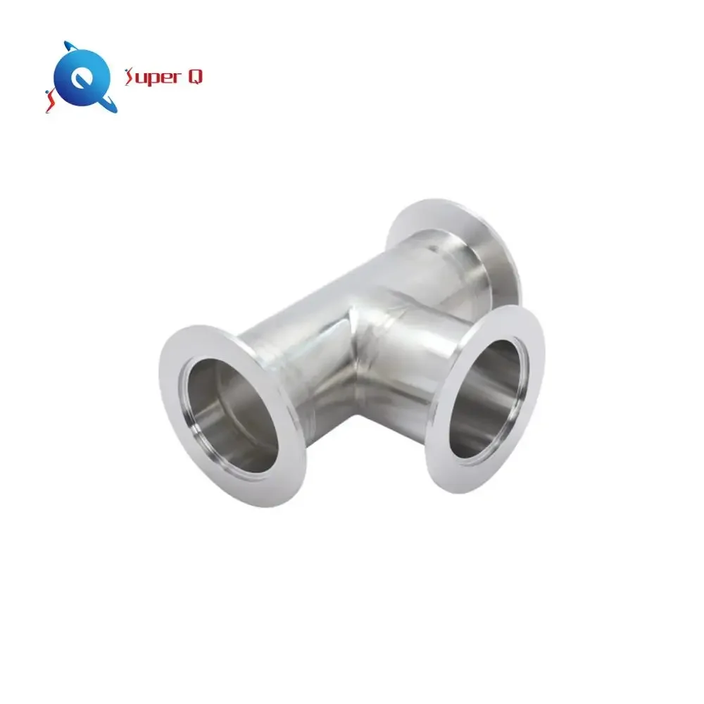 Standard KF 50 (NW 50) Stainless Steel Vacuum Hardware Tees