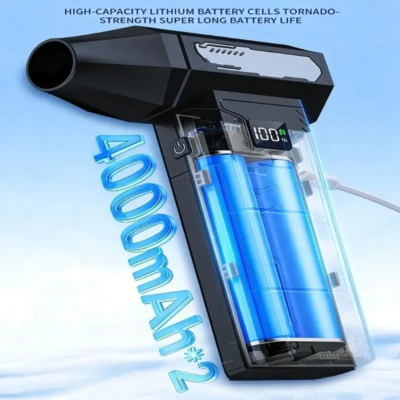 

Ручной высокоскоростной бесщеточный вентилятор для улицы, USB, скорость вращения 130 000, со светодиодной подсветкой, версии