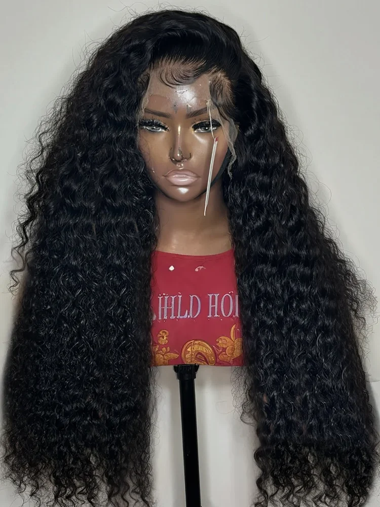 30 40 Inch 13x6 HD Lace Front Human Hair Wigs Deep Wave Transparent 13x4 Curly Lace Frontal Wig Glueless 5x5 Closure Brazilian