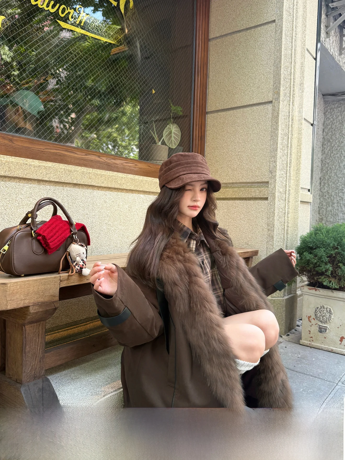 

Ретро-пуховик с меховой отделкой, женская парка, теплая винтажная ветрозащитная женская зимняя верхняя одежда, пальто с длинными рукавами