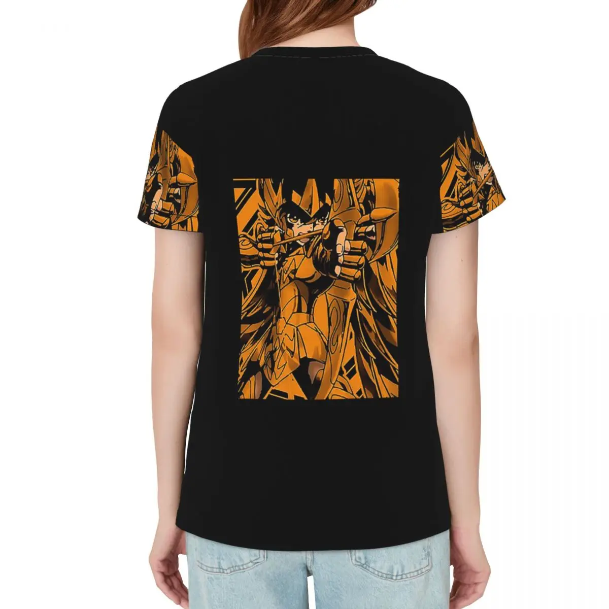 Knights Of The Zodiac Sagittarius Seiya Saint Seiya Anime T-Shirt Women Short Sleeve T Shirts Round Neck Streetwear