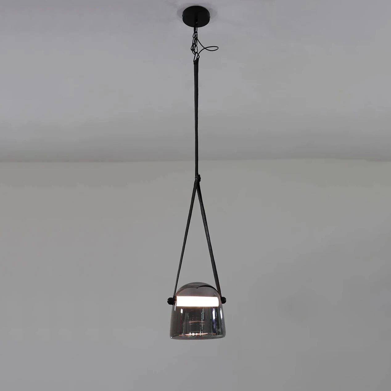 Imagem -04 - Simples Led Glass Pendant Lights Nordic Chandelier Restaurant Belt Hanging Lamp Iluminação Decorativa para Jantar e Sala de Estar