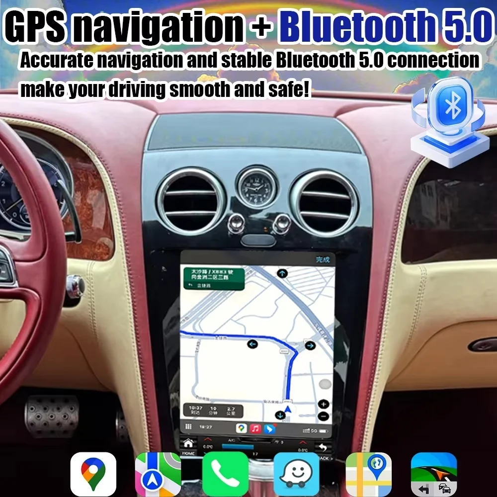 JY Car Radio For Bentley Continental GT Flying Spur 2005-2019 Android AUTO Carplay Multimedia Player GPS Navigation Built-in DSP