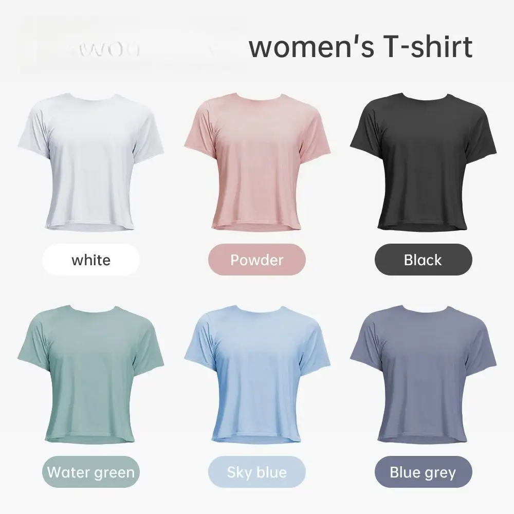 Yoga Clothing Spring and Summer Women's Modal T-shirt Short Casual Loose Breathable Quick-drying Sports High Elastic Short T-sle