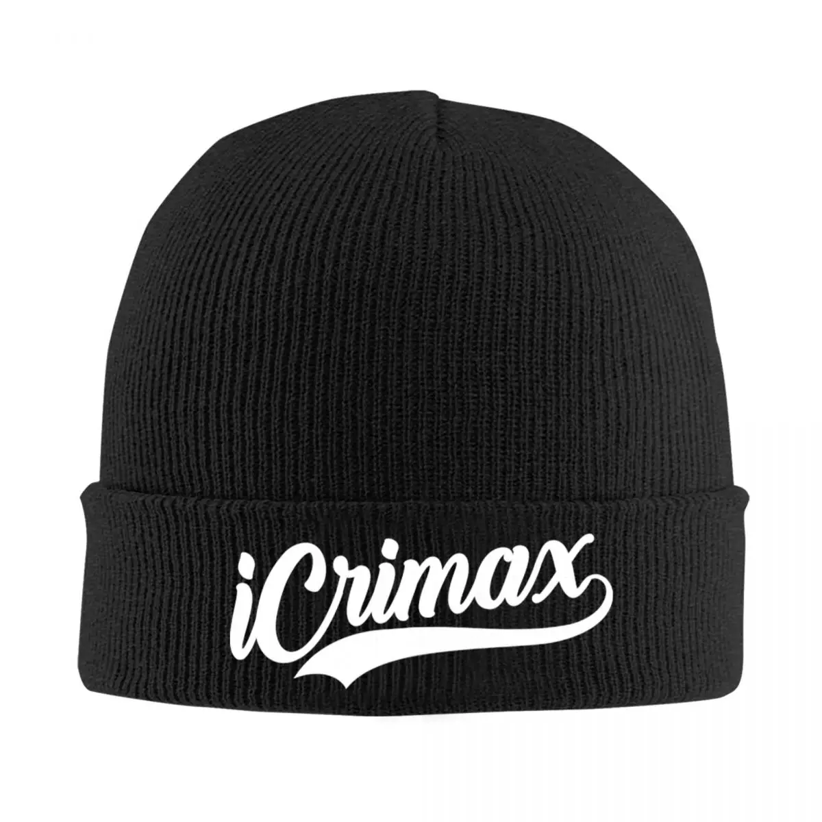 ICrimax Adventskalender 2024 Motorhaube Hüte Beanie Hüte Benutzerdefinierte Strickmütze Winter Straße Y2K Unisex Erwachsene Gym Head Wrap Cap