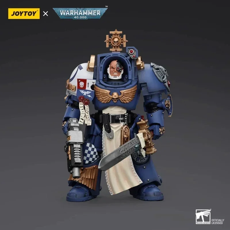 JOYTOY 1/18 Actionfigur 40K Ultramarines Captain in Terminator Armor Anime Collection Militärmodell Spielzeug Geschenke