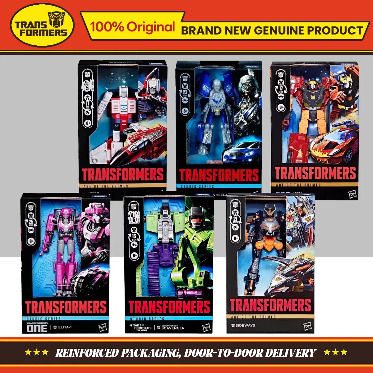 Hasbro Transformers Studio Series Deluxe Class One Elita-1 Aerialbot Fireflight Cybertron Sideways figura de acción modelo juguete regalos