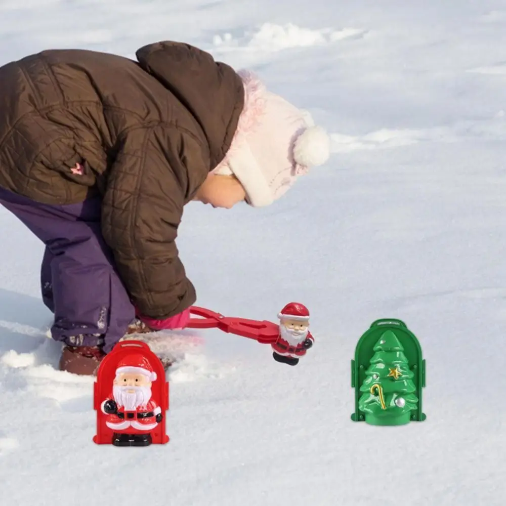 البلاستيك سانتا كلو صانع كرة الثلج لعبة شجرة عيد الميلاد سانتا كلو شجرة عيد الميلاد صانع كرة الثلج كليب دائم مقاومة للاهتراء