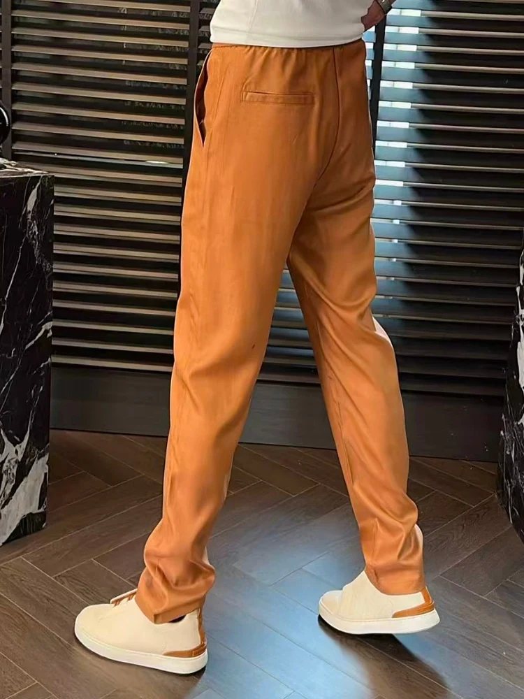 

Men's Casual Pants Spring Summer New Sle Comfortable Linen Versatile Breathable Faionable Straight Leg ket Detail