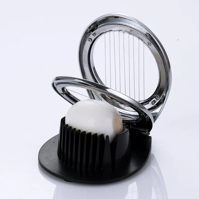 2 Modes Egg Strawberry Cutter High Hardness Rust-proof Uniform Thickness Ergonomic Handle 2 in 1 Egg Cutter Kitchen Gadget - view 4