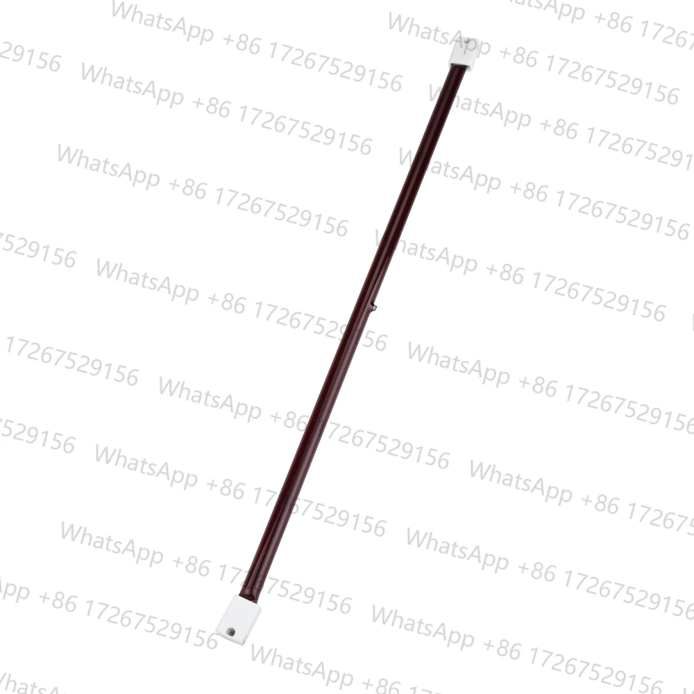 4 pieces of 500mm 1KW 220V  Ruby Color Halogen Infrared Quartz Tube IR Lamp  Element  Heater for Shoes Machine