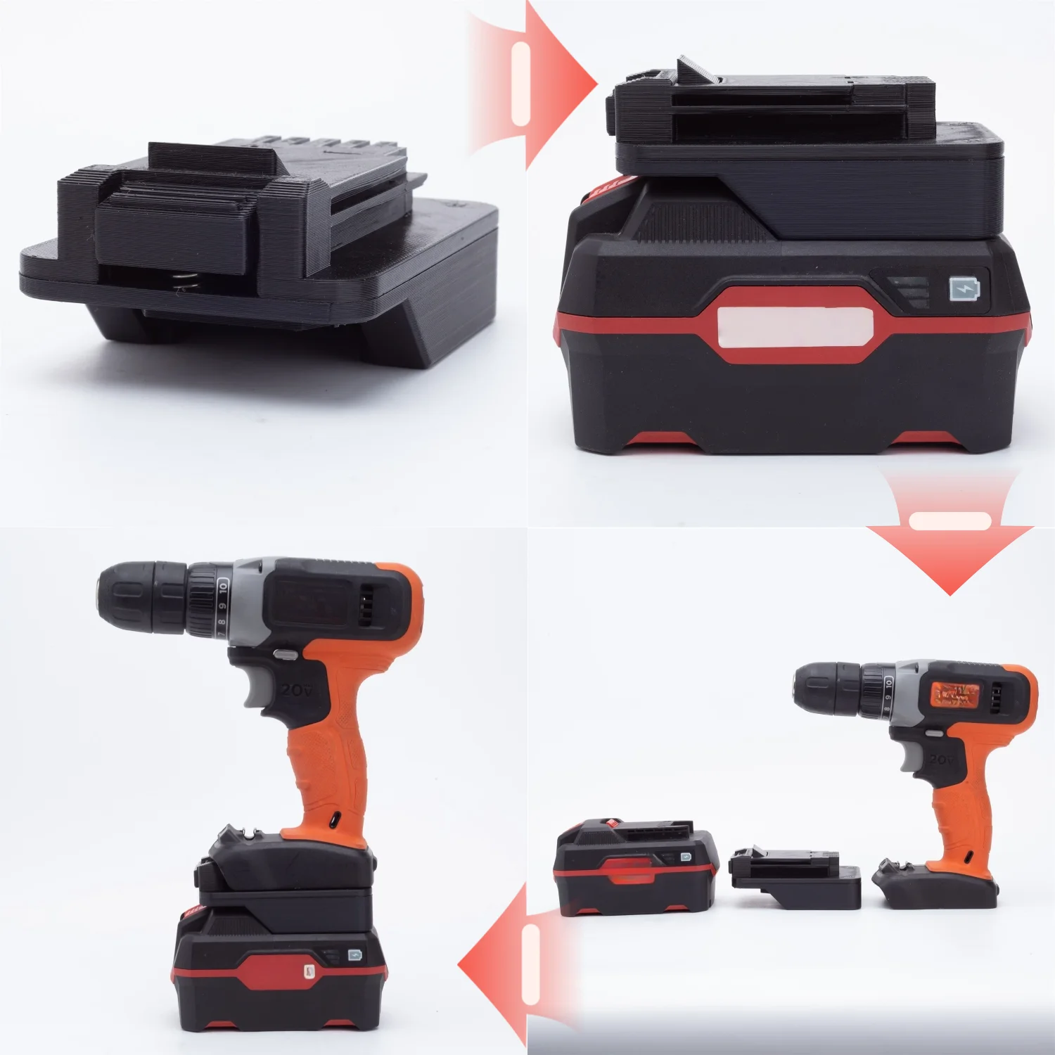 Адаптер/переходник для аккумул – обзор и цена Black+Decker Tool 20V Max