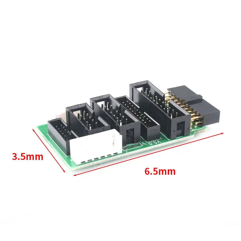 For JLINK V8 V9 Adapter Plate JTAG to SWD Multi-function for ULINK2 STLINK V2 Multi-function Switching Board 2.54 Flat Cable