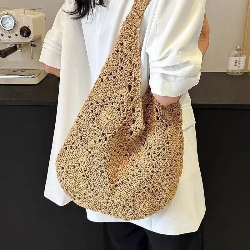 

Solid Spring Summer Versatile Shoulder Bags Fabric Large Capacity Simple Ladies Bags 2025 Hot Sale Zipper Casual Women's Handbag