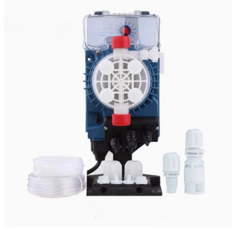 

Коррозионностойкий ручной дозирующий насос AMS200, 9 л/ч, 10 бар, электромагнитный мембранный насос с PTFE-мембраной AMS200AHE0800