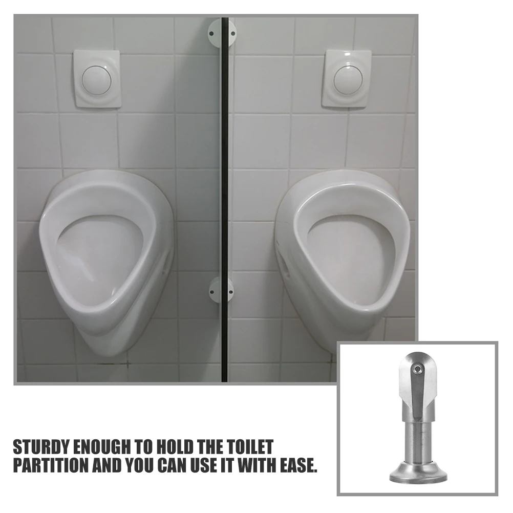 

6pcs Toilet Partition Foot Stainless Steel Support Durable Public Restroom Bracket Bathroom Hardware Accessory