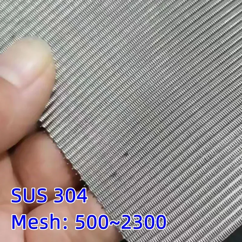 

High precision Stainless steel wire filter screen 500/800/1000/2300 mesh Plain dutch weave 304 SUS mat woven mesh