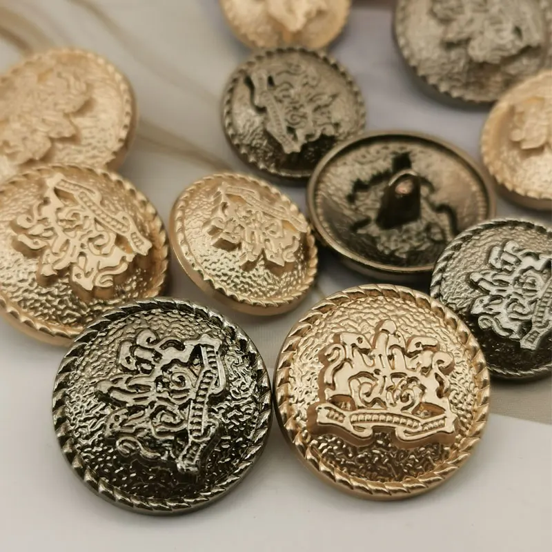 

10pcs 18/22mm Gold Luxury Sewing Decorative Buttons for Clothing Crafts Materials DIY Sewing Accessories Sewing Metal Buttons