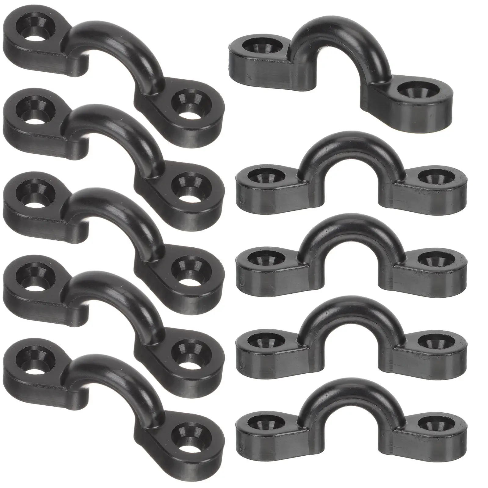 10Pcs Kayak Deck Tie Down Pad Eyes Nylon Strong Replacement Parts Boat Hooks Tie Down Anchors Kayak Rigging Kit Outdoor Water