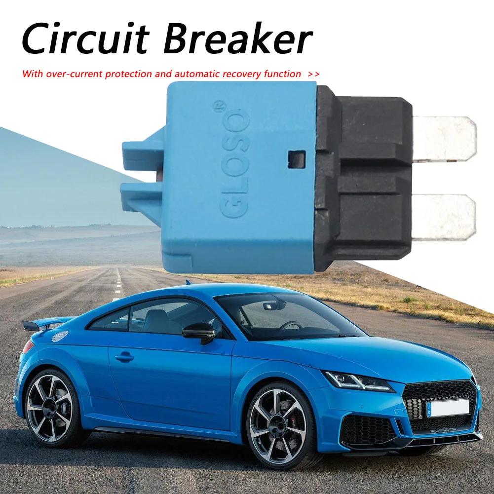 

15A Circuit Breaker ATC Blade Fuse Manual Reset ATC Circuit Breaker 15A 32V DC Circuit Breaker Blade Fuse for Marine Rally Auto
