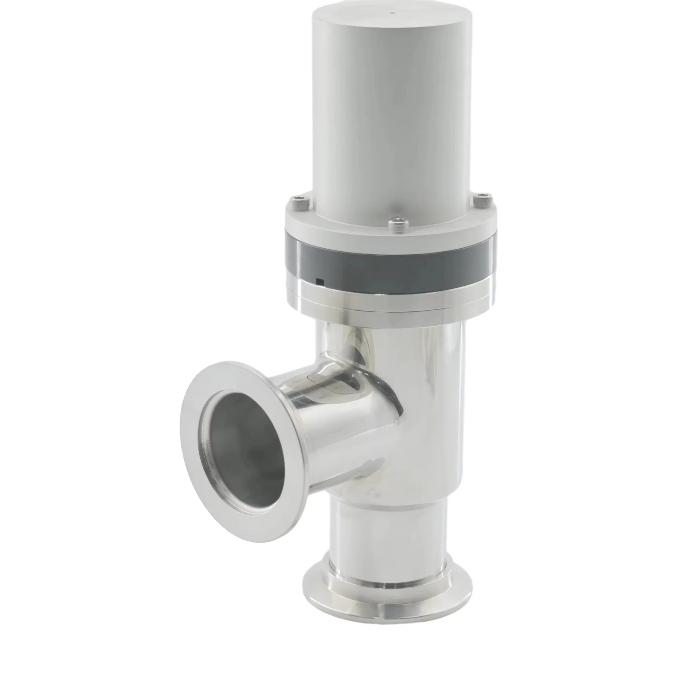 

KF Series High Vacuum Stainless Steel Pneumatic Baffle Valve Vacuum Flapper Valve With Bellows Seal