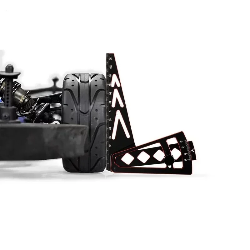 เครื่องมือซีเอ็นซี mobil RC 15องศาสำหรับงานอดิเรกปรับความสูงและขอบล้อเหล็กไม้บรรทัดปรับได้สำหรับ1/8 1/2 mobil RC