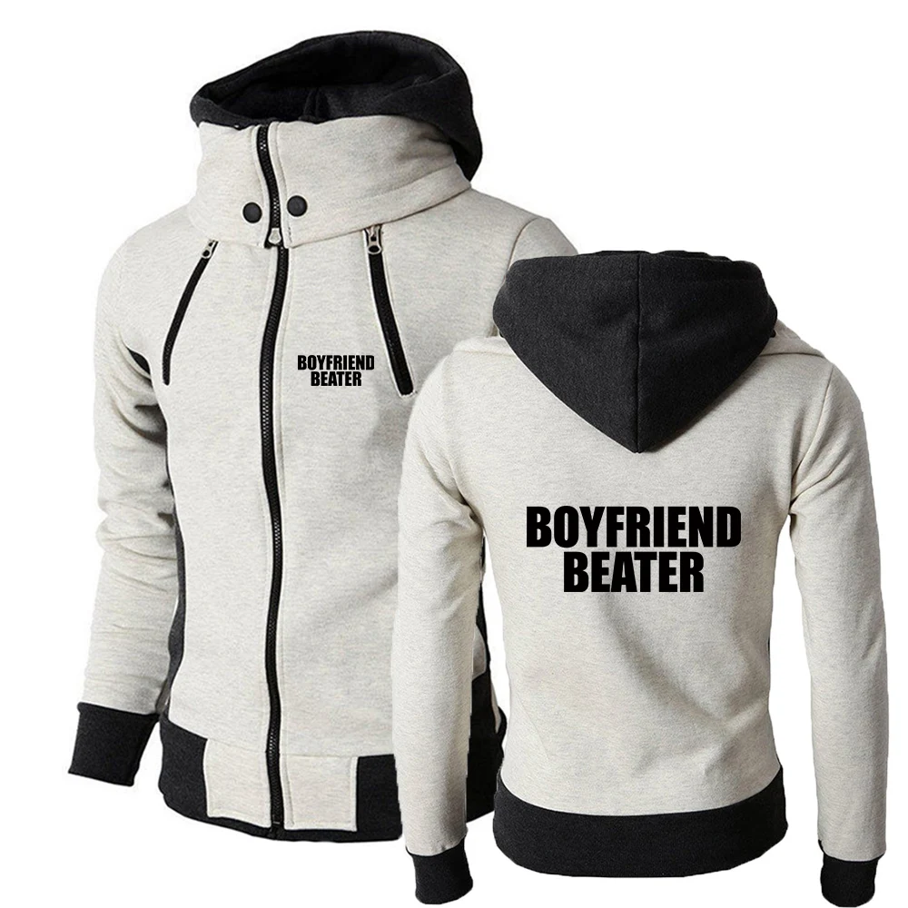 Daily Commute Men's Versatile Hoodies Boyfriend Beater Logo Print 2026 Spring And Autumn Lightweight Hooded Coat Jacket