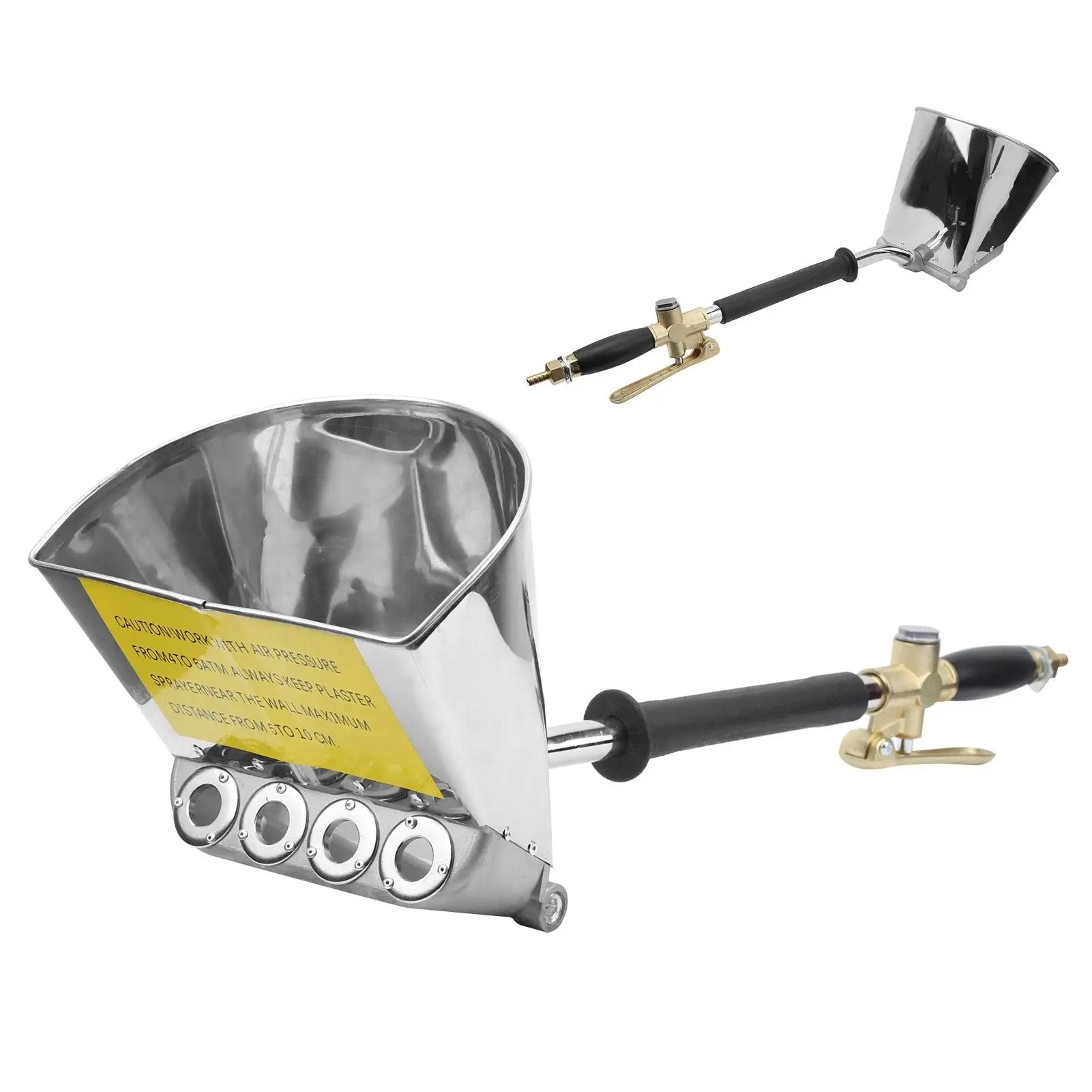 Cement Sprayer Mortar Shovel Durable Rust Resistant Large Capacity for wall Coating Tool for Industrial Use