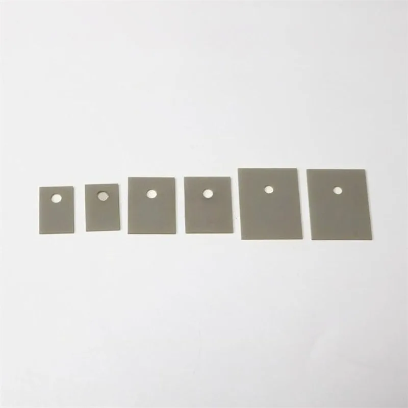 50pcs Aluminum Nitride Ceramic Sheet ALN Tablets High Thermal Conductivity Insulating Sheet 0.6mm