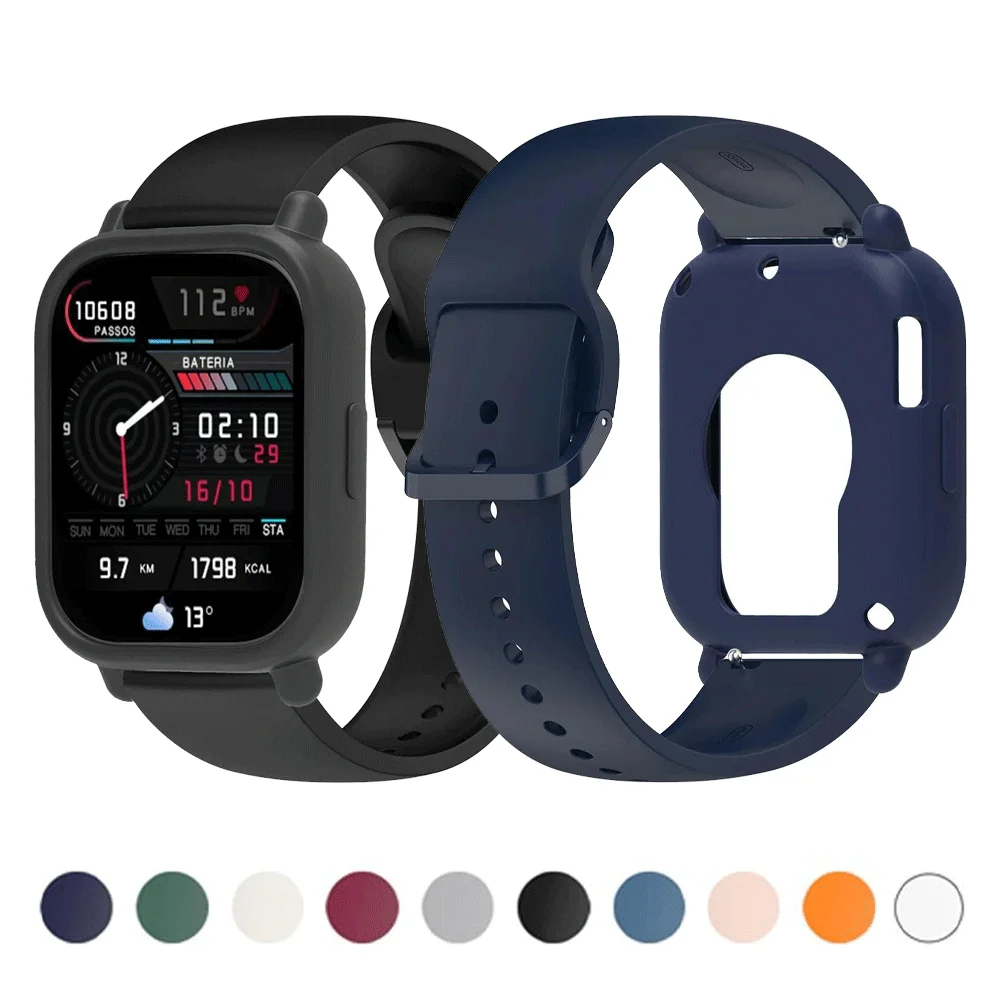 �y�Z�[�����z�V���R���P�[�X + �X�g���b�v Redmi Watch 5 Lite / 5 �A�N�e�B�u�\�t�g�o���p�[�����u���X���b�g�x���g���v�o���h�ی�V�F���J�o�[
