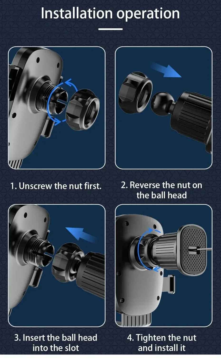 Auto Telefon Halter Halterung Zubehör Innen Auto Air Outlet Handy Unterstützung Teile Telefon Ständer Basis Befestigungs Clip – Detail 6