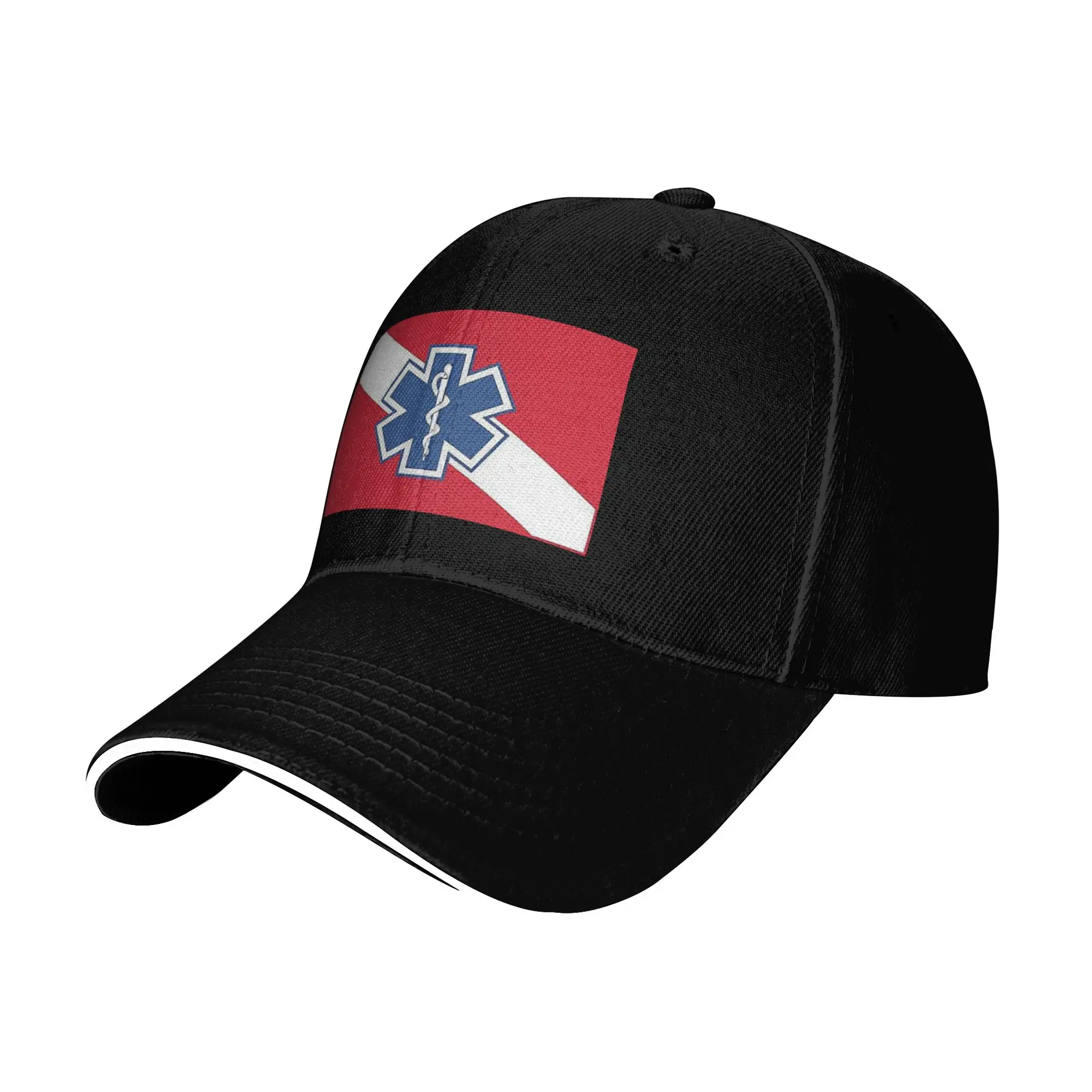 Emt Star Of Life Emergency Medical  Cap Fashion Baseball Caps Adjustable Hat Hip Hop Summer Unisex Baseball Hats Customizable