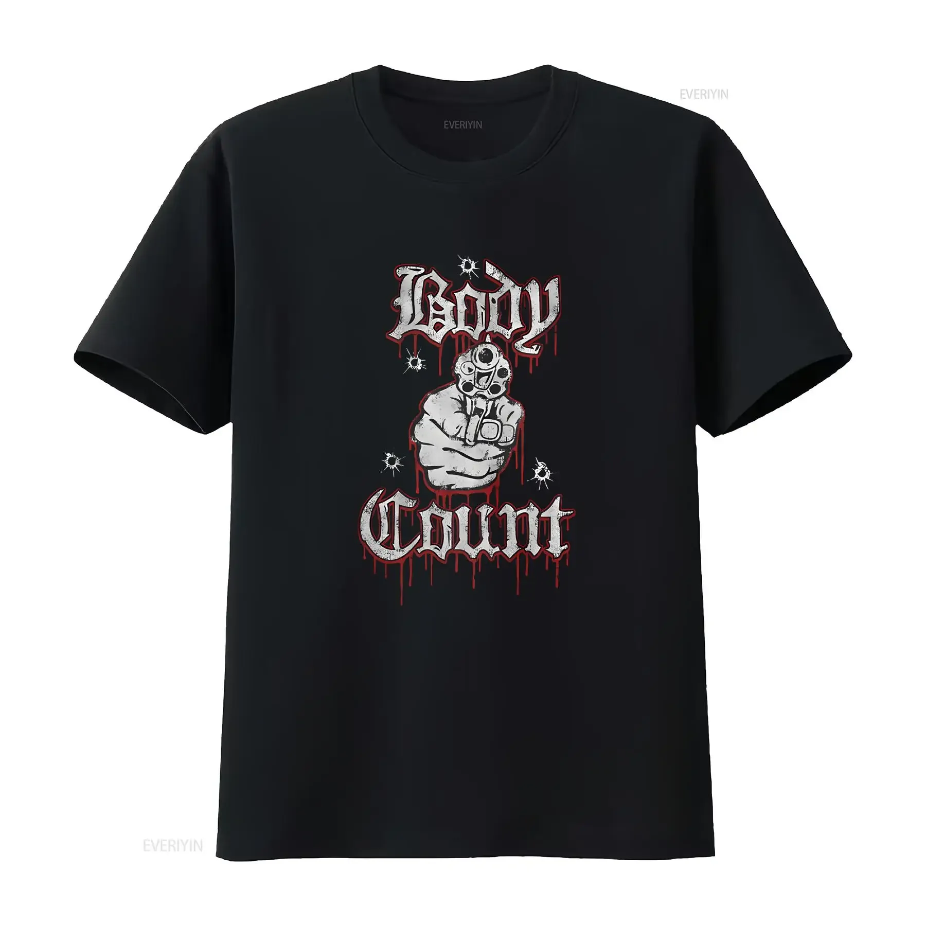 Body Count Talk Sh t Black Shirt OFFICIAL vintage Washed Comfortable Versatile homme Stylish designer clothes Casual fashion