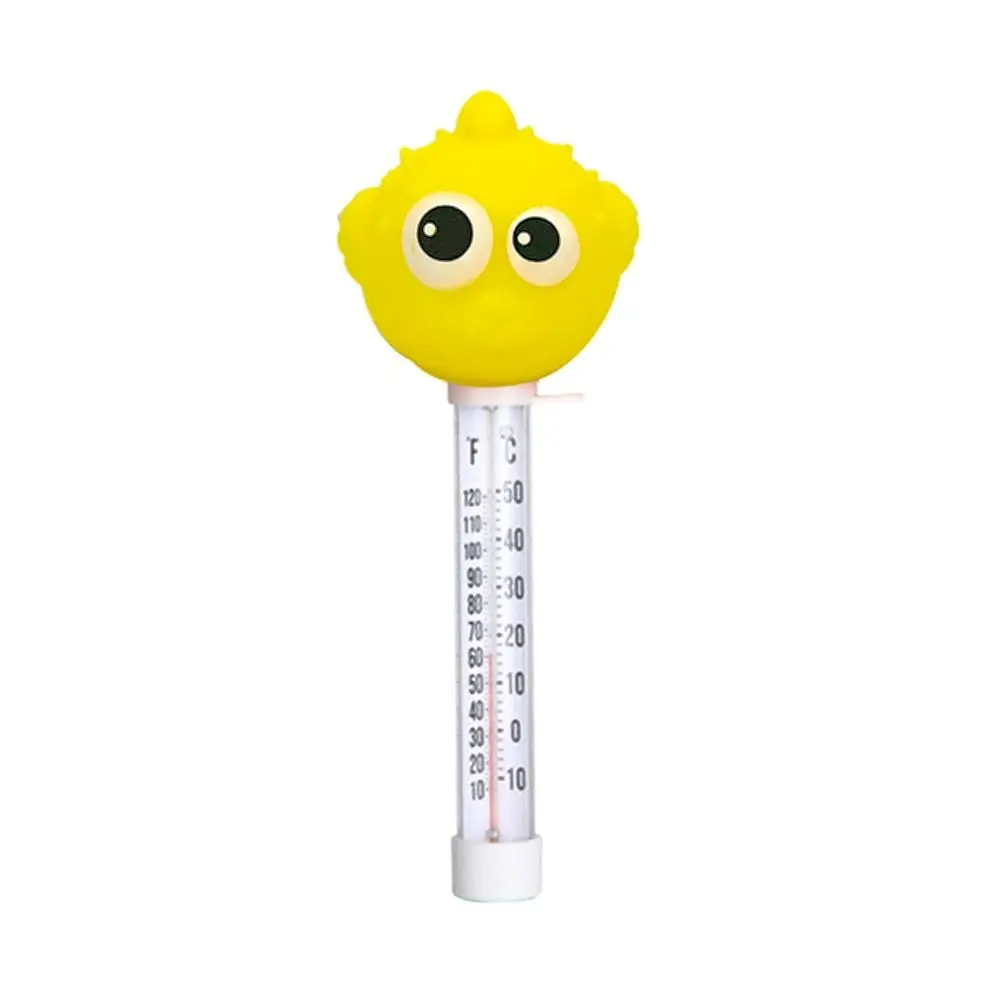 Cartoon Cleaning Tool Multi-Purpose Float Thermometer Swimming Pool Thermometer Water Temperature Gauge Outdoor Indoor