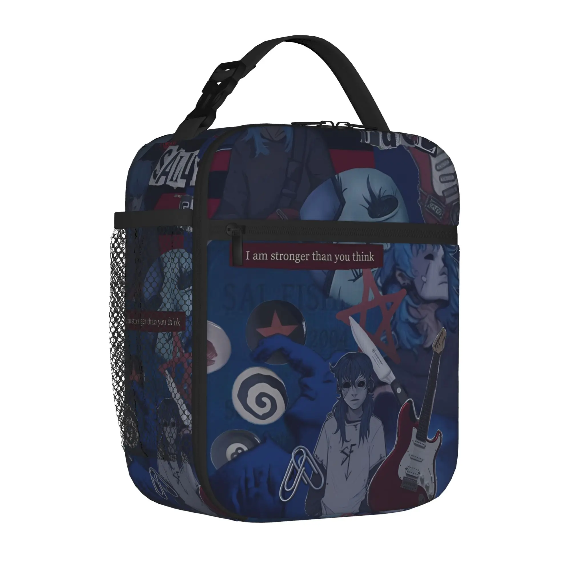 Sally Face Sal Fisher SF Tote Thermal Cooler Bag Game Gothic Reusable Insulated Lunch Bags Y2K Food Bento Box For Travel