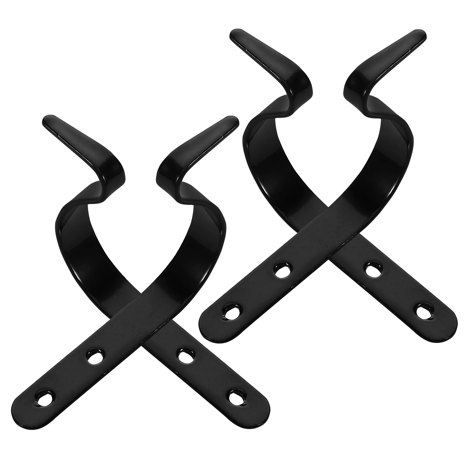 

4pcs Wall Hooks Metal Hanging Plant Wall Mount Key Hooks Decorative Barbell Small Bracket Bike Garage Heavy Duty ToolHooks