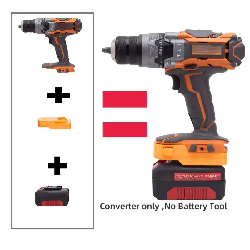 Batterieadapter für Ozito Einhell 18 V Lithium-Adapter auf AEG/starre 18 V bürstenlosen Konverter (Werkzeuge und Batterie nicht im Lieferumfang enthalten).