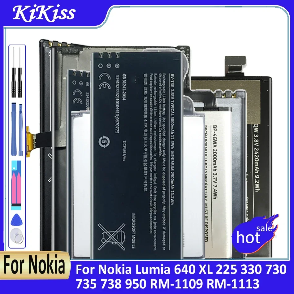 

Battery BV-T5C BL-4UL For Nokia Lumia 640 XL 225 330 730 735 738 950 RM-1109 RM-1113 RM-1072 RM-1073 RM-1077 BV T5C/T5A/T5E/T4B