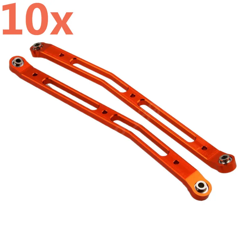 

10Pcs RC Car AXIAL SCX10 Yeti Rock Racer AX90026 Aluminum Rear Upper Link For 1/10 Scale Models Remote Control Car Crawler Truck