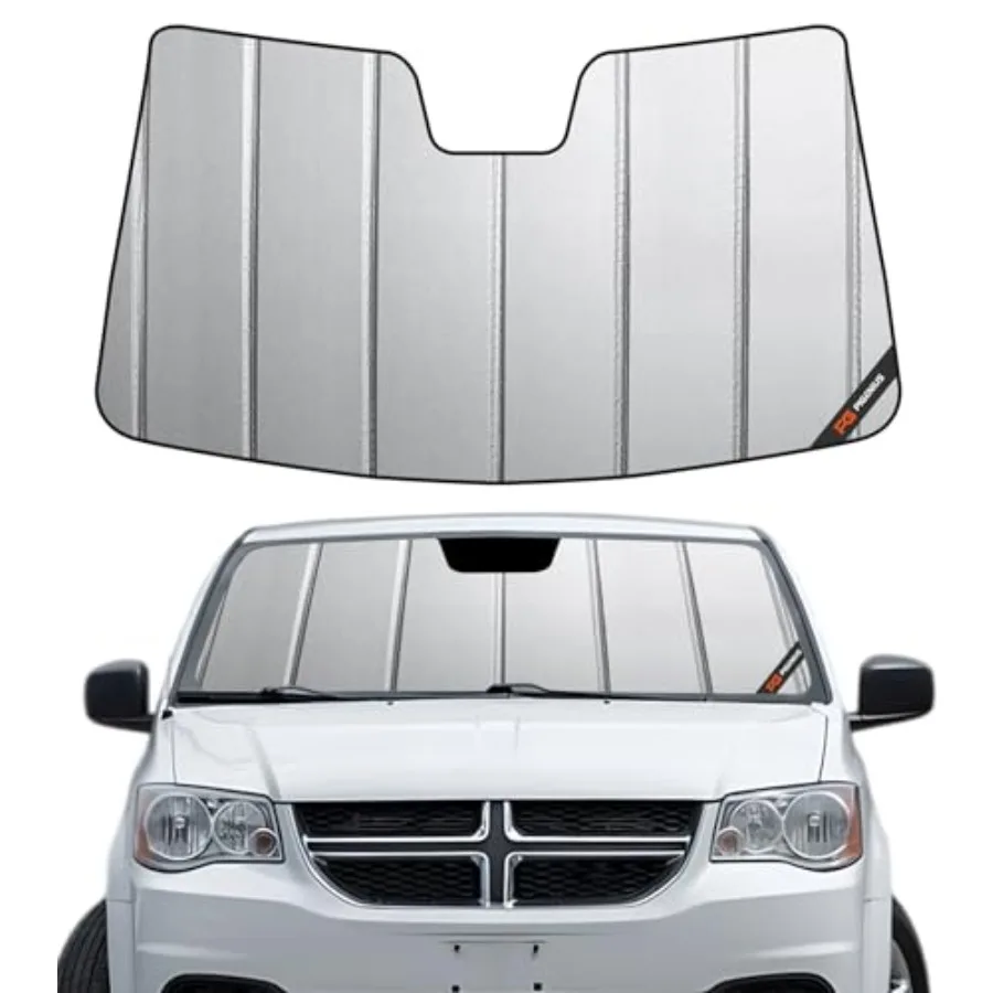 

Солнцезащитный козырек на лобовое стекло для Dodge Grand Caravan 2008-2020, минивэн, премиум-класс, серая кожа