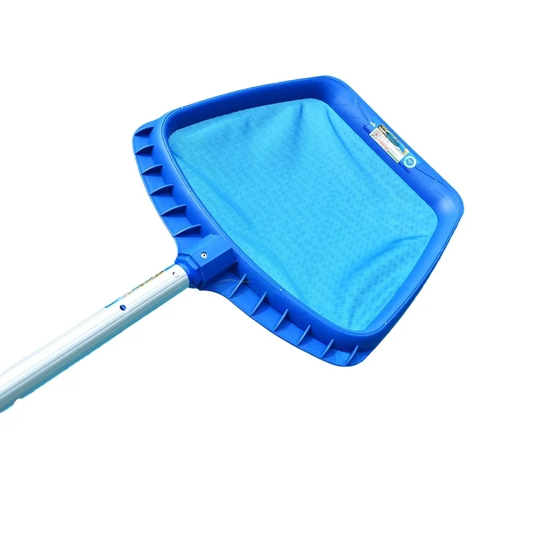 Telescopic Pool Leaf Skimmer Net Reinforced Shallow Water Leaf Rake Cleaning Net For Fish Pond Waterscape