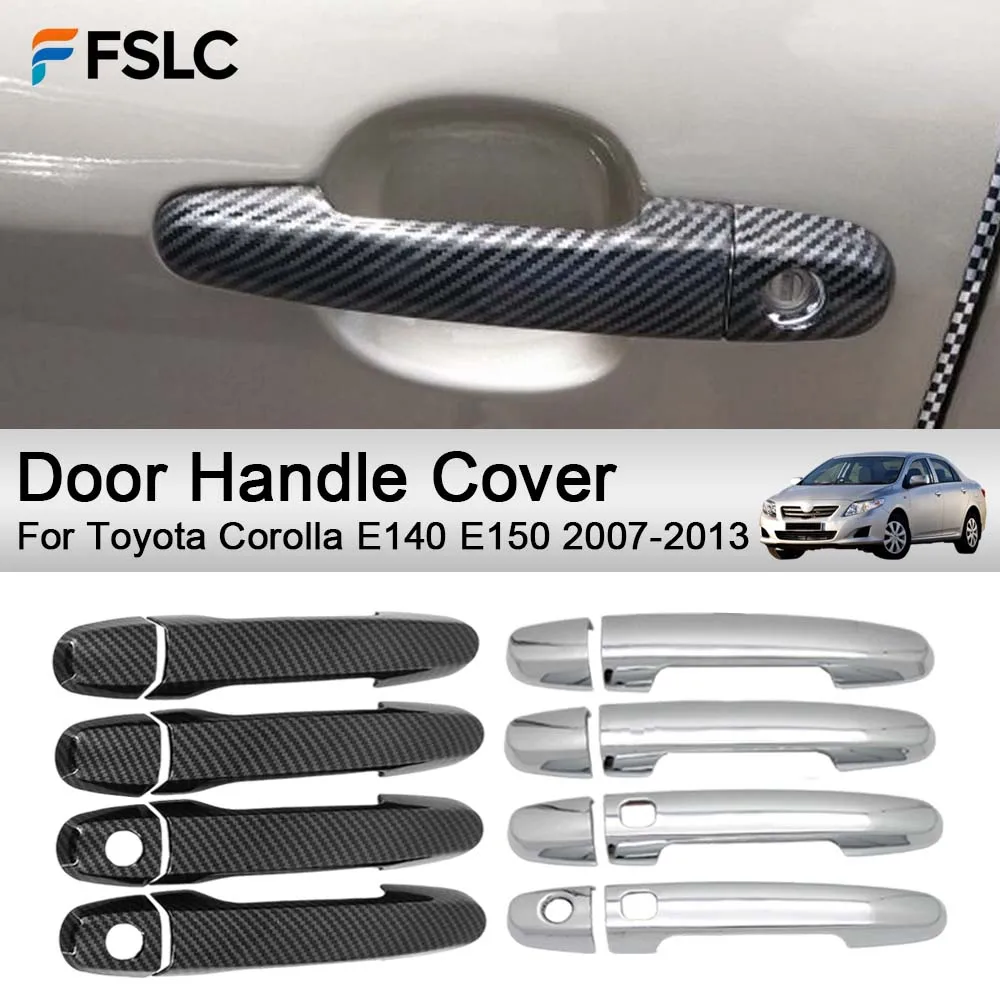 

Car Decoration Door Handle Cover For Toyota Corolla E140 E150 2007-2013 Cars Accessories Styling Upgrade Modify A Car